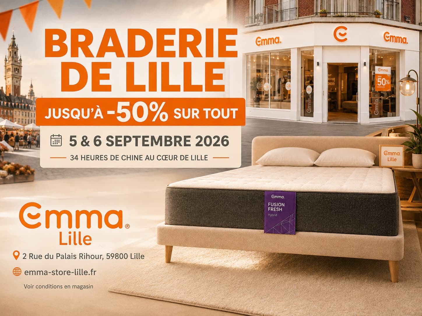 Emma Lille - Soldes sur les matelas et sommiers