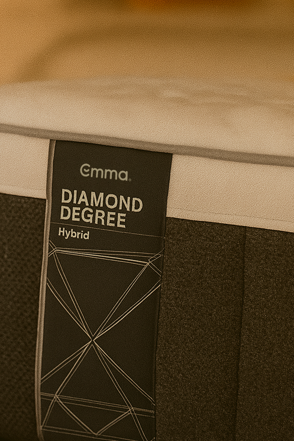 Matelas Emma Diamond Degree — Graphite infusé pour régulation thermique avec ressorts ensachés premium disponible en showroom à Lille